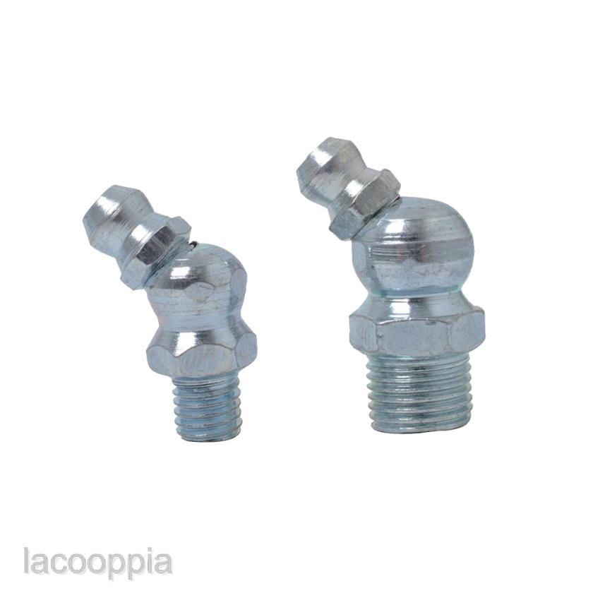 Set of 50 Grease Zerk Fitting Tool SAE Kit 1/4\" 1/8\" Straight 90 45