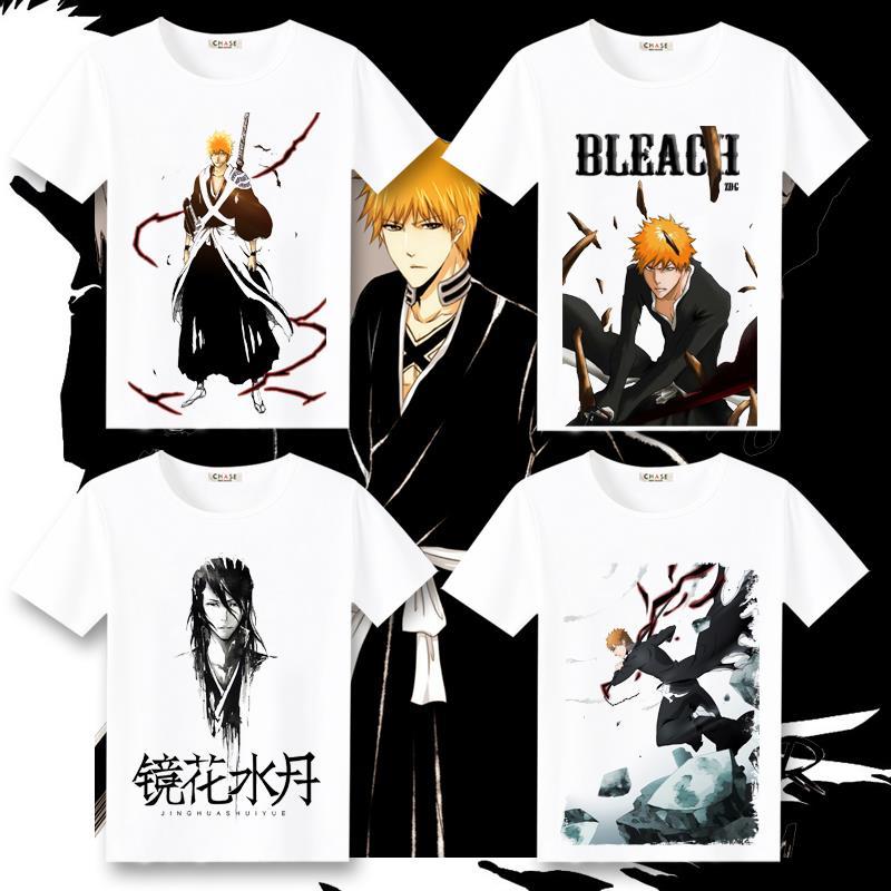 Bleach Reaper Anime clothing Kurosaki Ichigo T-shirt Grimjo Urchiola short  sleeved shirts | Shopee Philippines