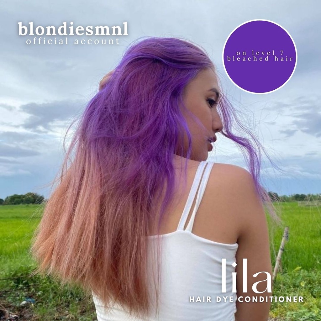 Hair Dye Conditioner (Lila) Violet Hair Color 100ml SemiPermanent