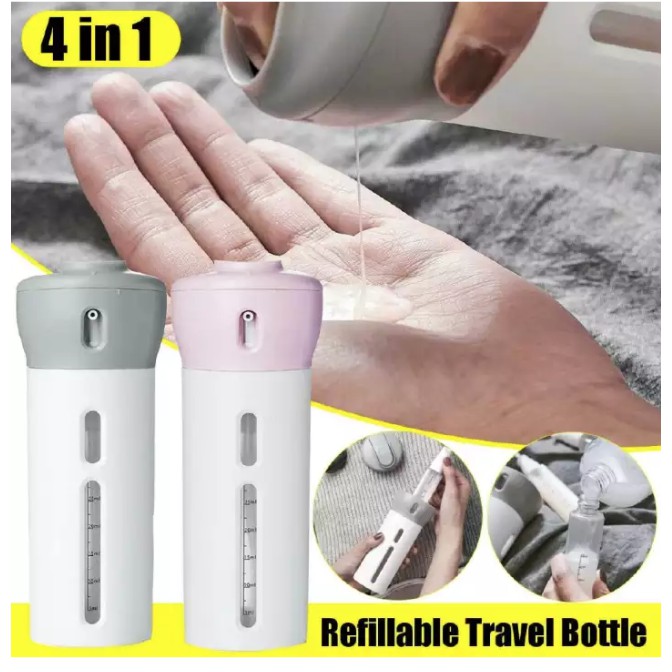 Travel Containers 4in1 Organized Leak Proof Refillable Travel Size