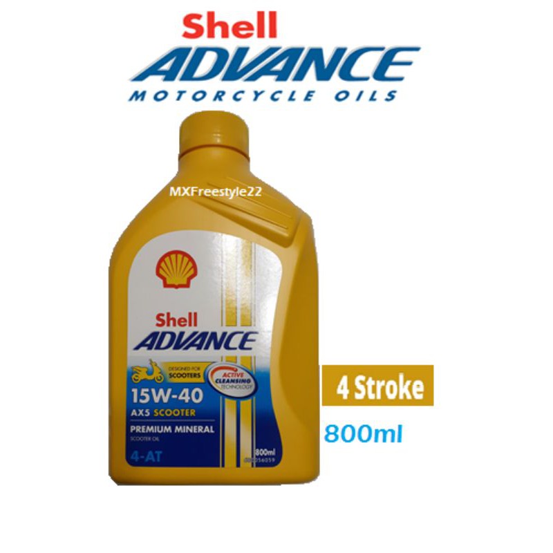 Shell Advance Premium Mineral AX5 Scooter Oil 15W40 Shopee Philippines