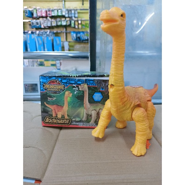 PREHISTORIC DINOSAUR BRACHIOSAURUS TOY BATTERY OPERATED | Shopee ...