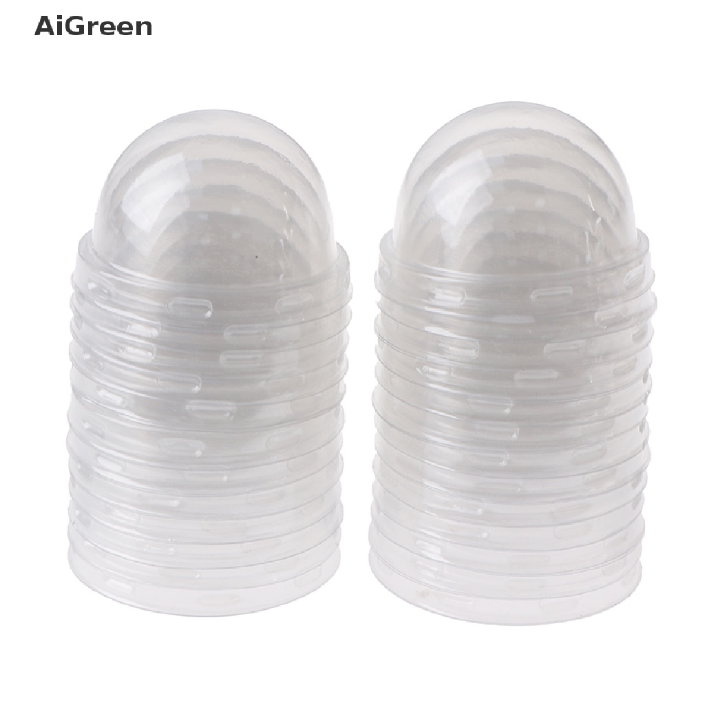AiGreen 50pcs Cupcake Paper Cup Transparent Lid Cover for Baking Cups ...