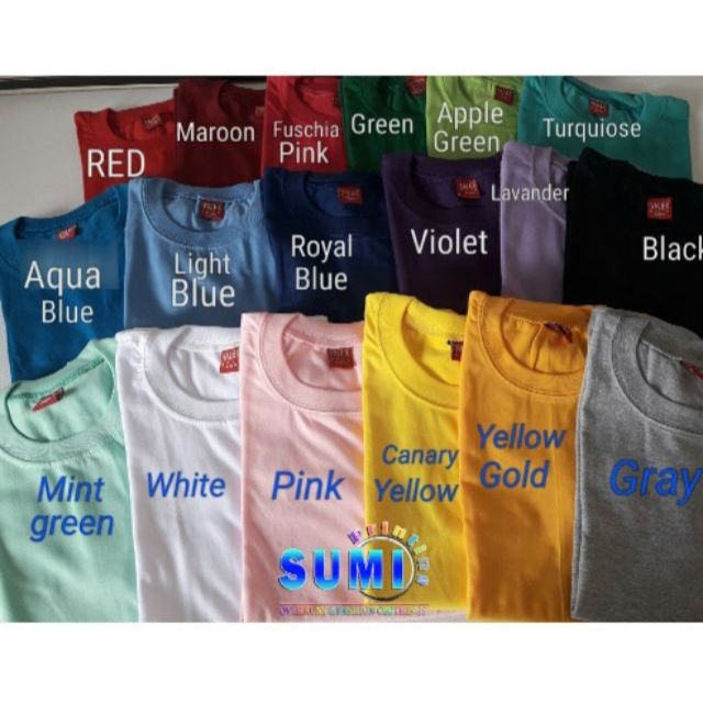 YALEX..Plain T-shirts for kids (Makapal tela) | Shopee Philippines