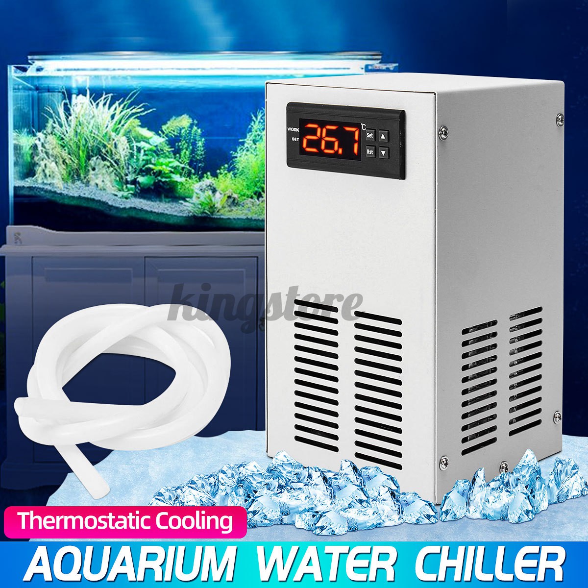 【High Quality】35L 70W Aquarium Water Chiller Fish Shrimp Tank Cooling