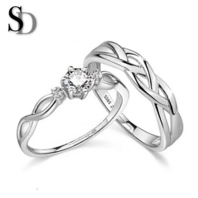 SD] Infinity Silver Promise Couple Ring 