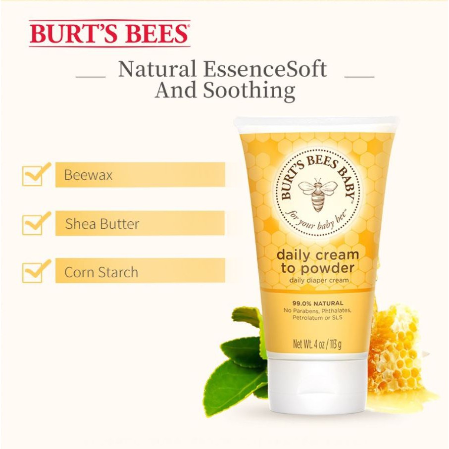 burt's bees baby cream to powder