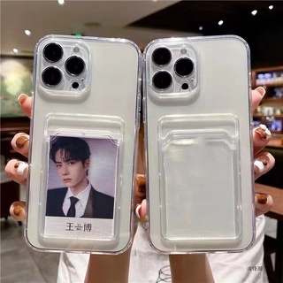 Clear Card holder case Huawei Y6 2018 Y6S Y6pro Y7 Y9prime 2019 Y6P Y7A Y9A Nova 3i 2 lite 9 9SE Y70