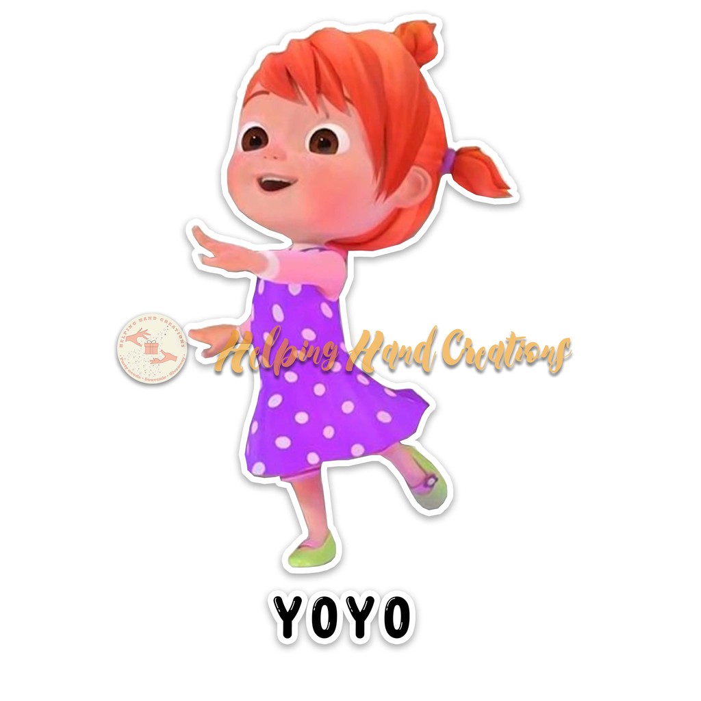 Cocomelon Character Cut Outs For Party Decorations Shopee Philippines