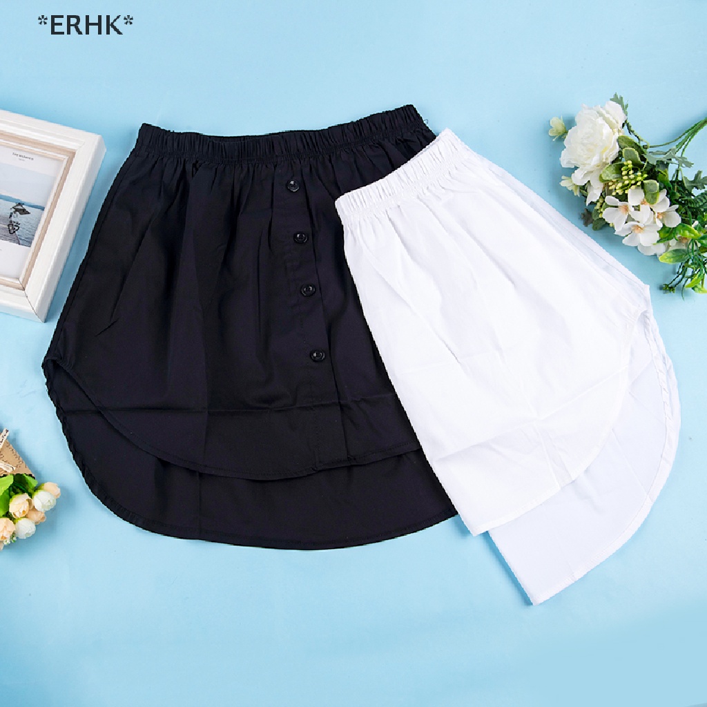 ERHK> 1PC Black White S/M/L/XL-XXXXXL Adjustable Fake Lower Sweep Shirt ...