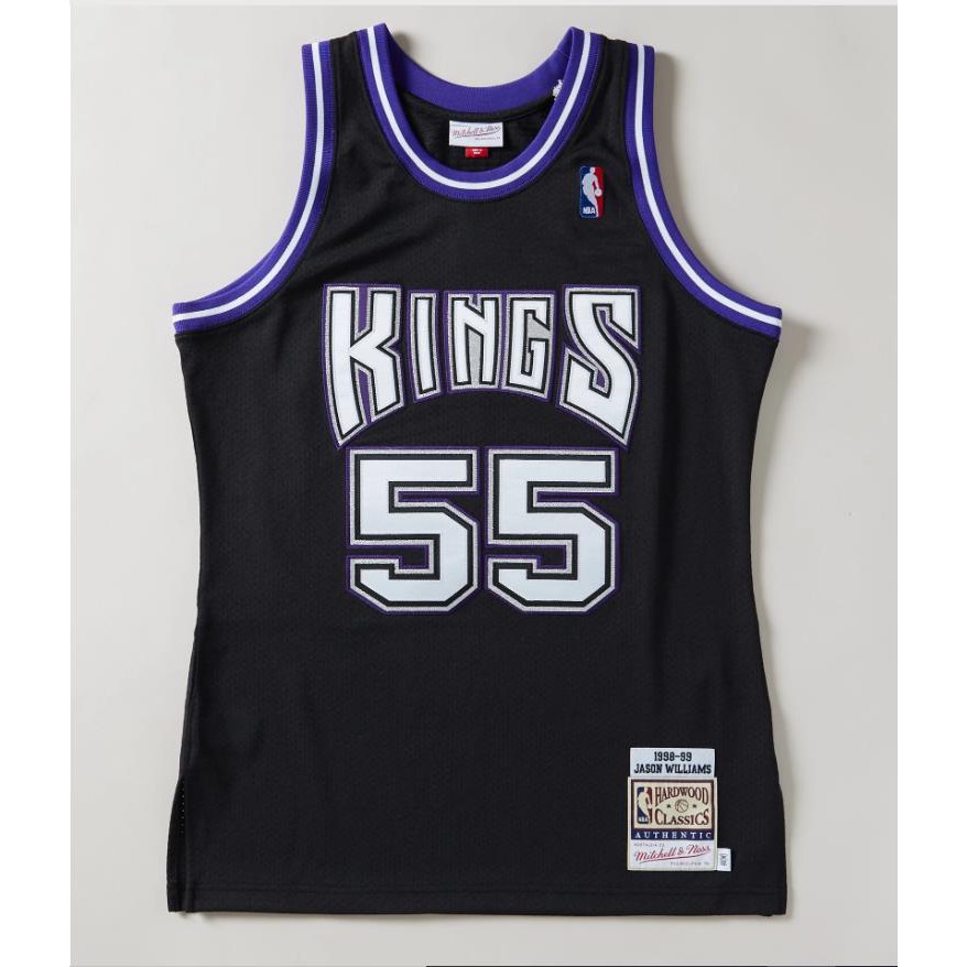 Jason Williams 55 Sacramento Kings Black 200001 Hardwood Classics