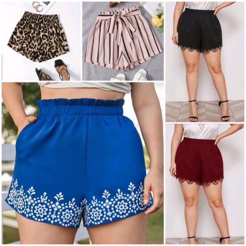 SHEIN CURVE FASHION SHORTS (Plus Size) | Shopee Philippines