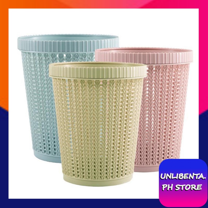 Unlibenta Trash Bin with Automatic Garbage Bag Coverless Hollow Garbage
