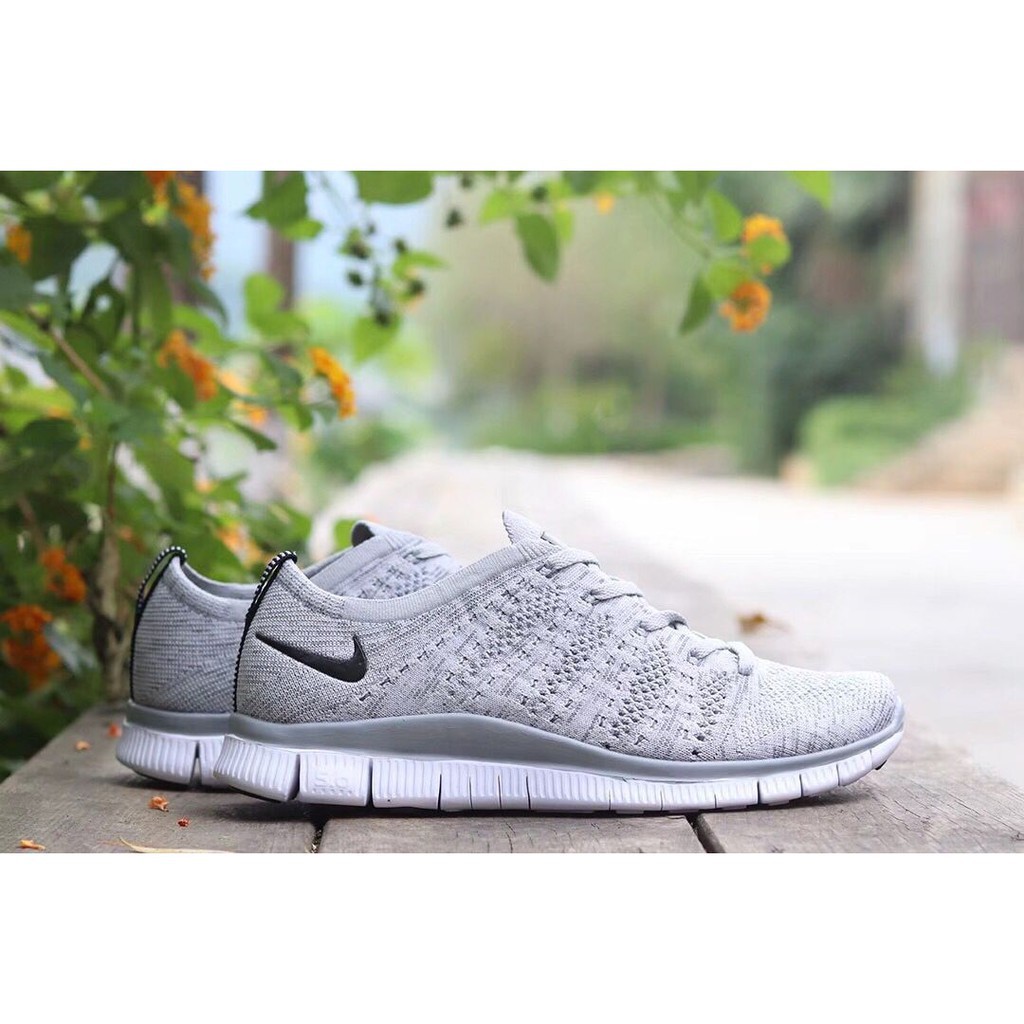 factory Outlet Original Nike Free Flyknit 5.0 Running Shoes 2019 Men's  Women Sneaker RN 5.0 Casual Shoes Grey White | Shopee Philippines