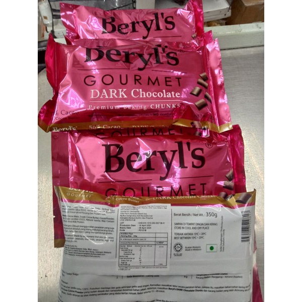 Beryl's Dark Chocolate Chunks 350g | Shopee Philippines