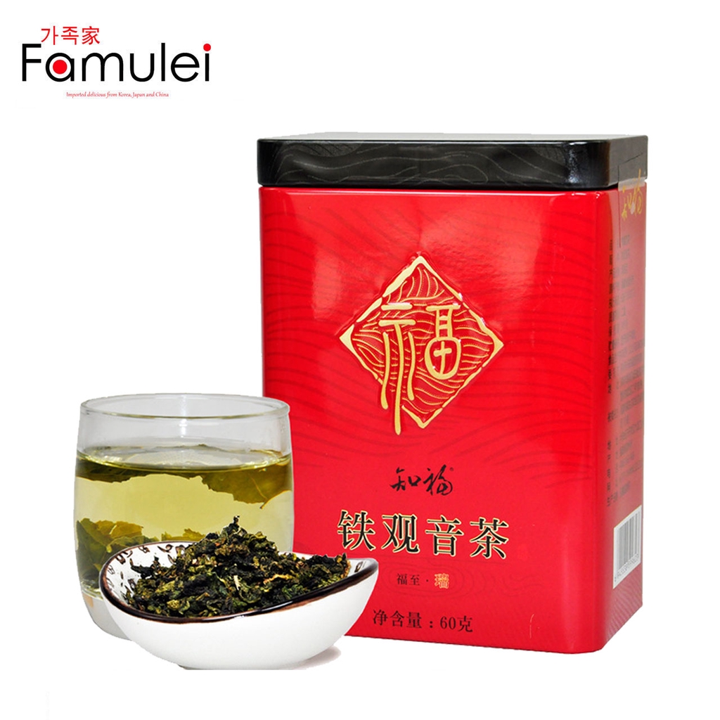 Zhifu Organic China Tieguanyin Oolong Loose Leaf Tea 60g, Gift Can