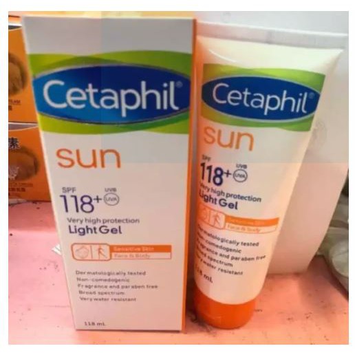 Cetaphil Sunblock SPF 118+ Light Gel (Face & Body) 118ml/sunscreen protection Shopee Philippines