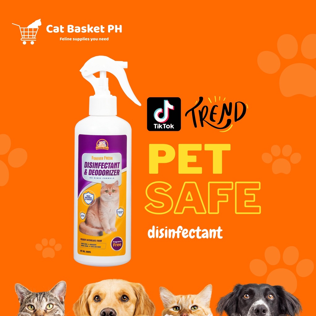 Clissora Pets Disinfectant Spray Forever Fresh Anti Parvo and Distemper