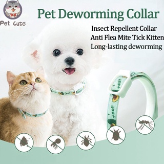 Pet Deworming Collar 8Month Lasting Protection Anti Insect Flea Tick Collar for Pet Dog Cat