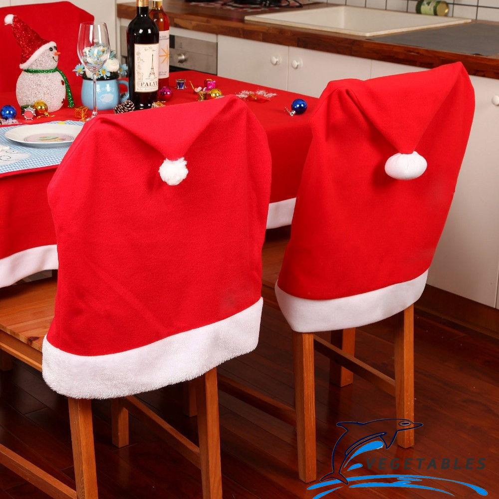 santa hat dining chair covers