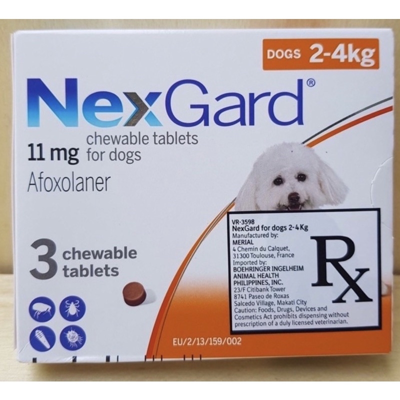 Nexgard Spectra Per Box And Nexgard Afloxaner Per Box Shopee Philippines