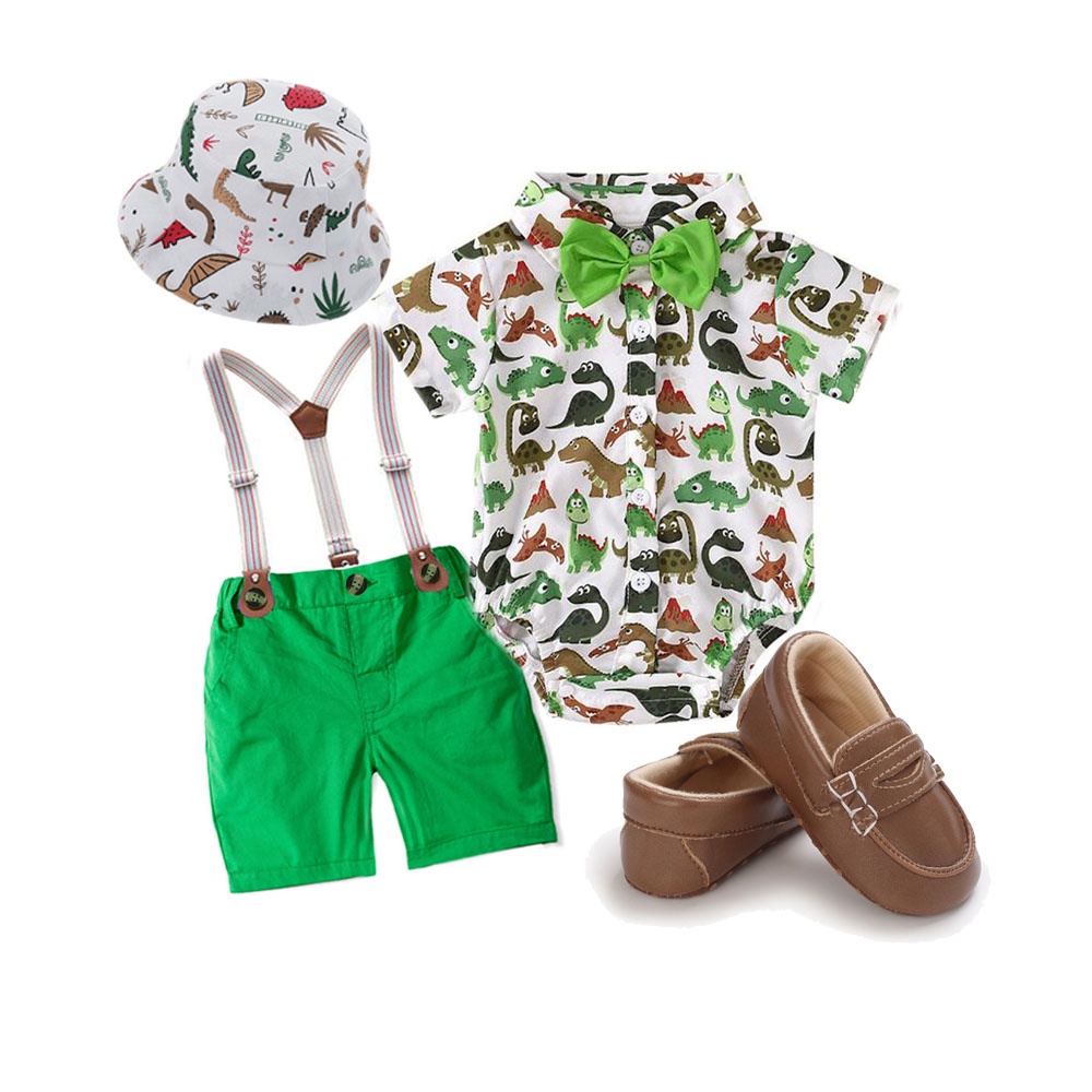 Jungle Safari Costume for Baby Boy Cute Cartoon Dinosaur Outfit for