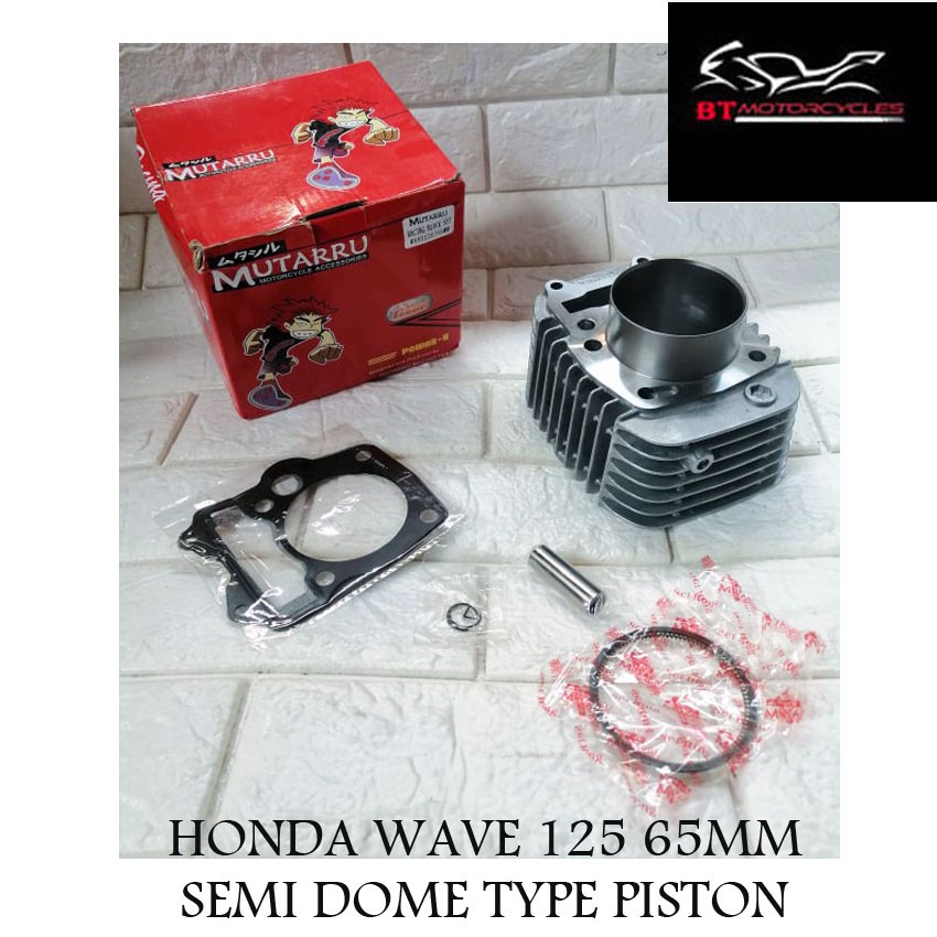MUTARRU HONDA WAVE 125/ XRM 125 65MM CYLINDER BLOCK SET SEMI DOME PISTON Shopee Philippines