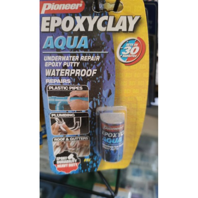 Pioneer Epoxyclay Epoxy Putty Aqua Clay Waterproof 28.5g Or 50 grams