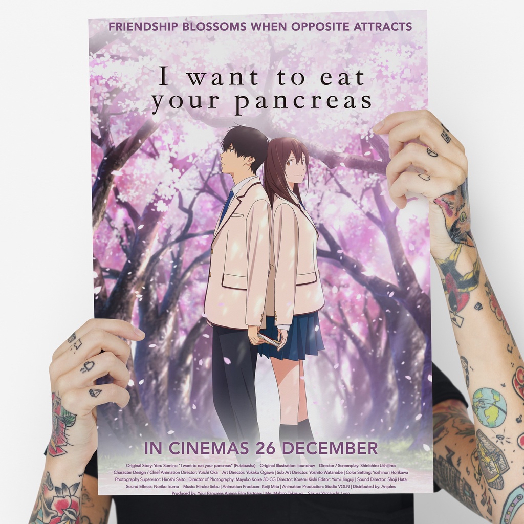 I Want To Eat Your Pancreas A3 A4 Movie Poster High Quality Anime ...