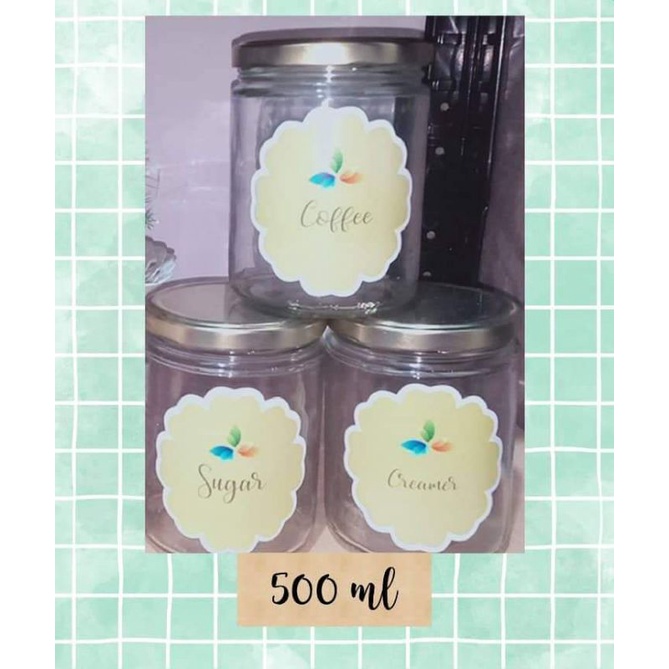 glass jars ( coffee ,sugar, creamer) Shopee Philippines