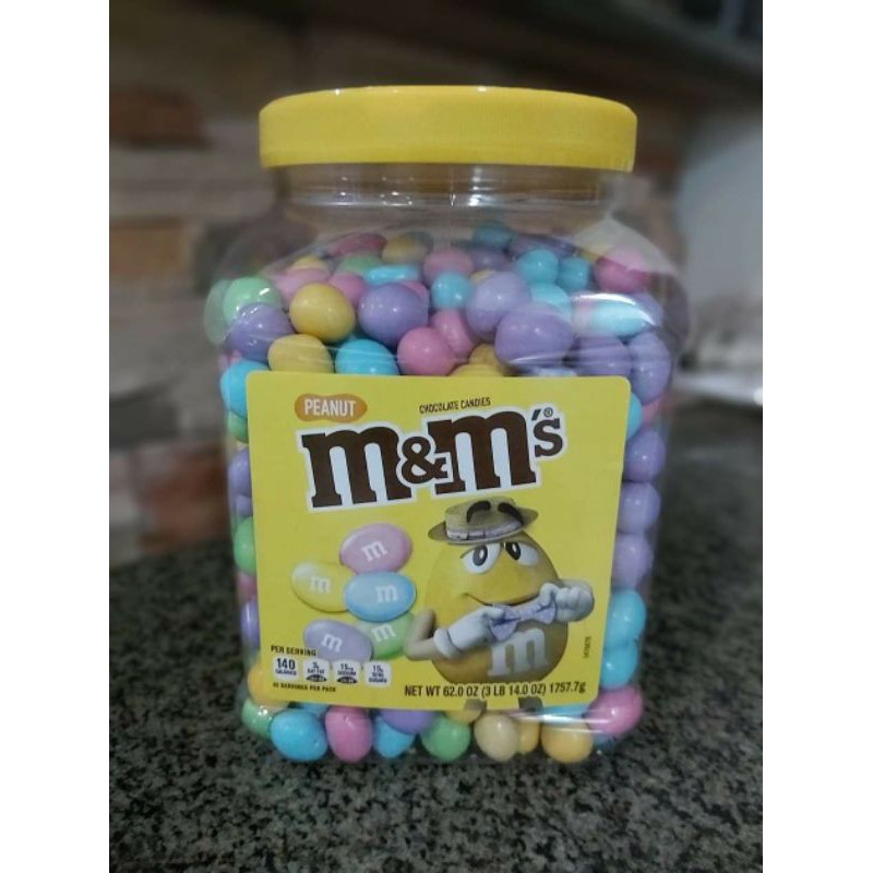 Pastel colored M&M's Milk Chocolate Peanut (3lbs14oz/pantry size