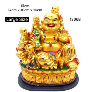 Fengshui Laughing Buddha With 5 Kids With Child Living Room Home Decor