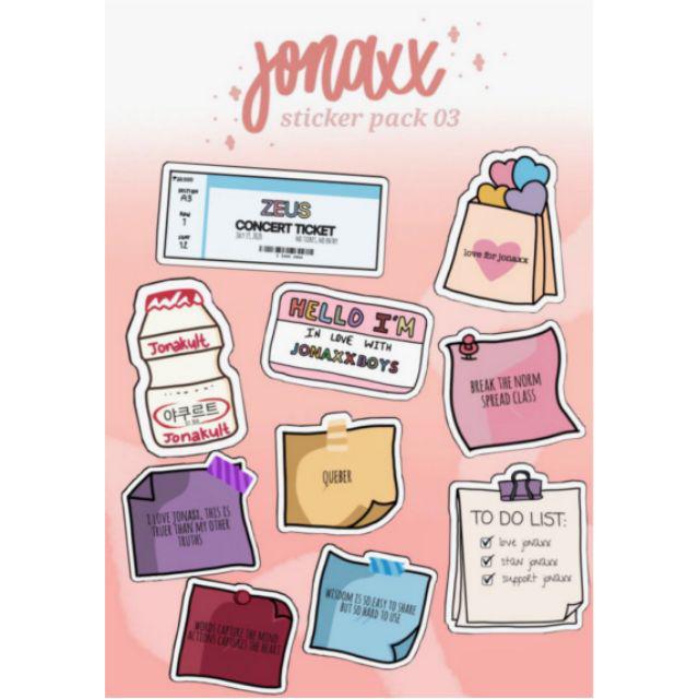 jonaxx stories inspired sticker pack shopee philippines