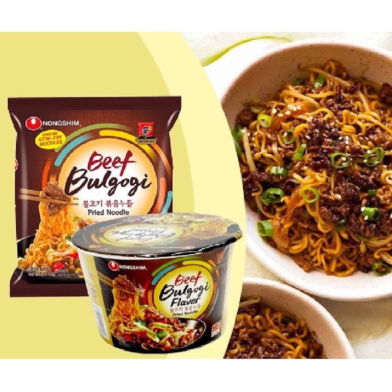 Nongshim Beef Bulgogi Flavor Korean Instant Noodles 103g Shopee Philippines 0252