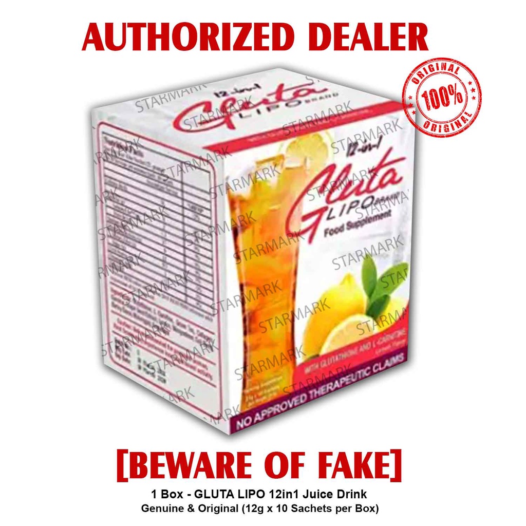 Glutalipo Juice Gluta Lipo Juice 12 in 1 Juice Drink 12in1 10 Sachets