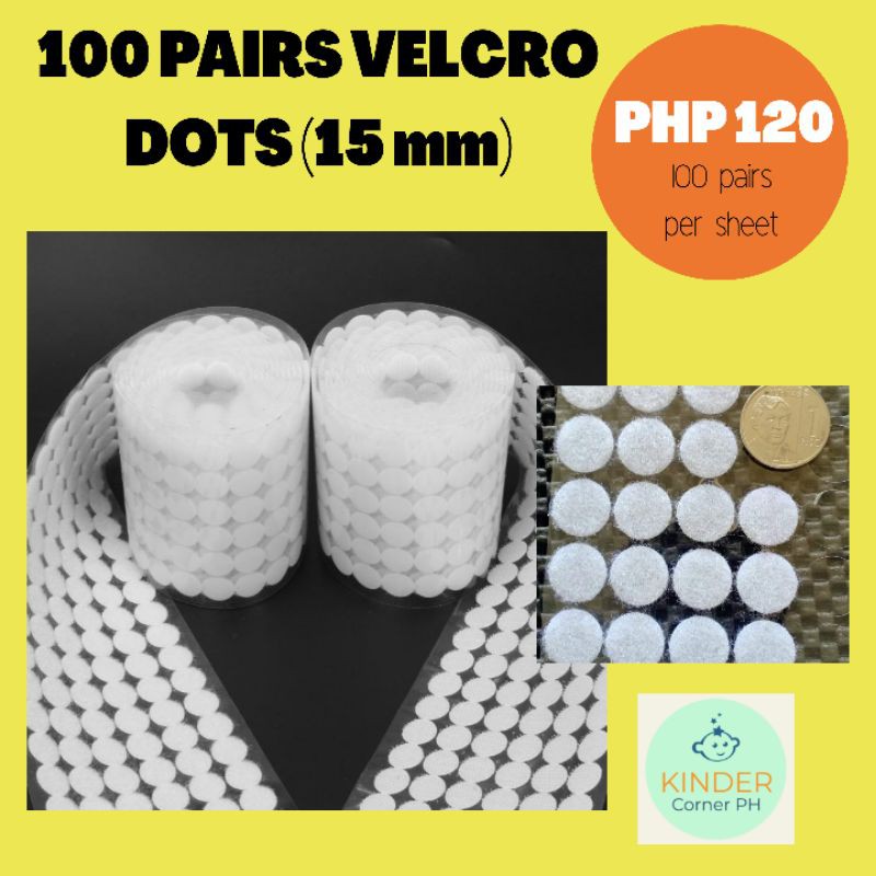 100 pairs Sticky Velcro Dots Shopee Philippines