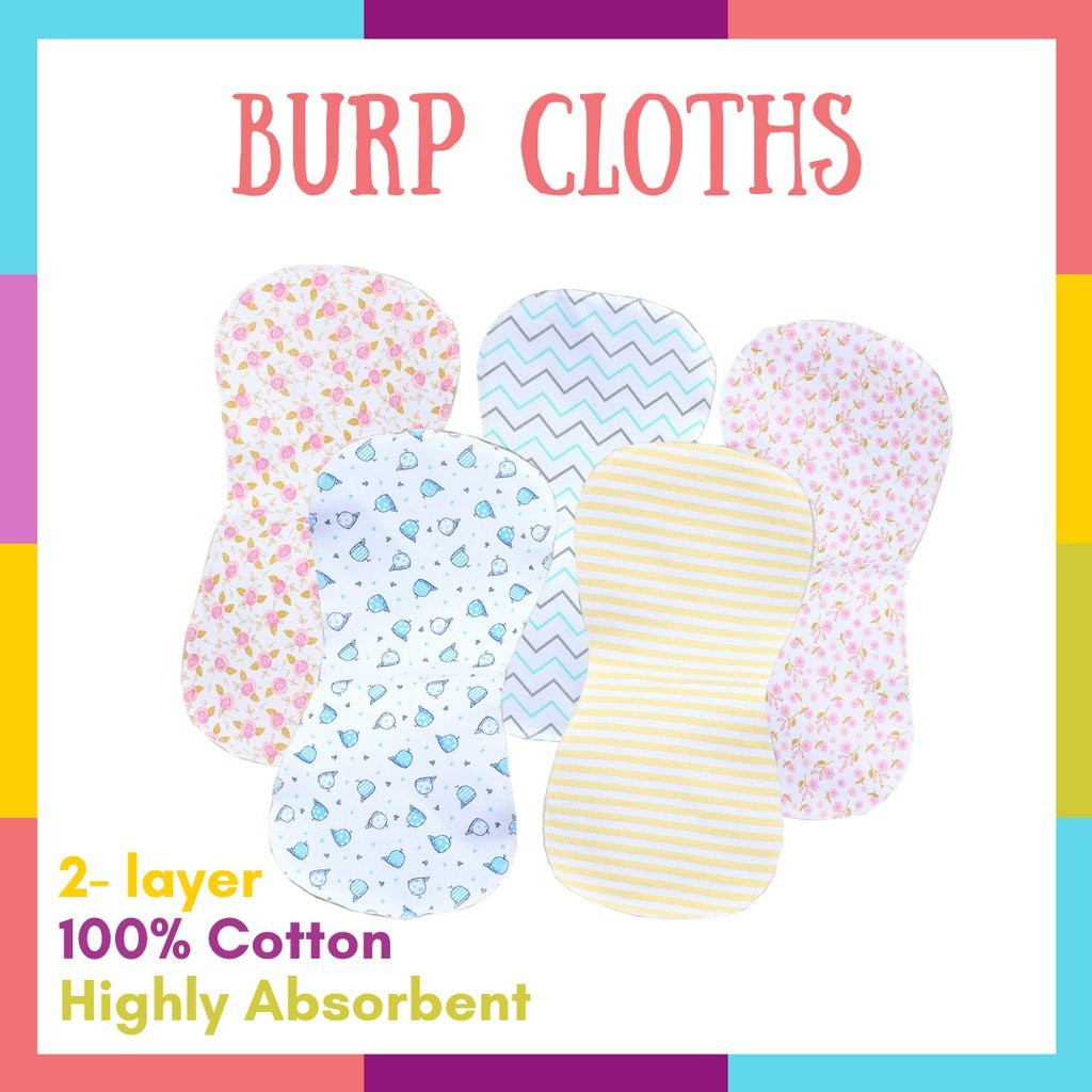6 burp cloths