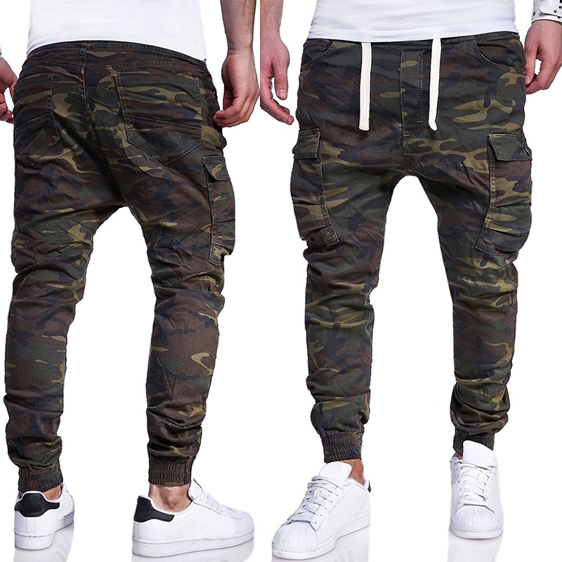 mens green camo pants