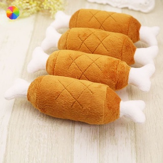 【NEW ARRIVAL】Bone Cat Puppy Dog Pet Toy Squeaky Drumstick Funny Soft Plush Toy LQZ YKD