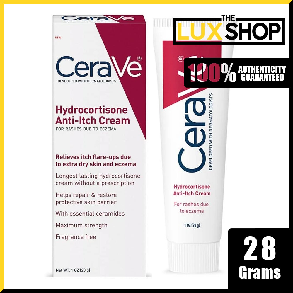 CeraVe Hydrocortizone AntiItch Cream For Rashes Due To Eczema, 1oz