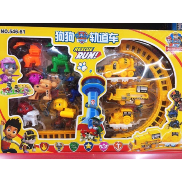 paw patrol train set