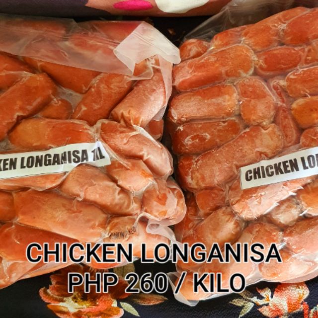 Chicken Longanisa 1kilo Per Pack Shopee Philippines
