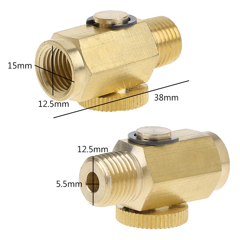 1/4''NPT Brass Compressed Air Pressure ValveInline Regulator