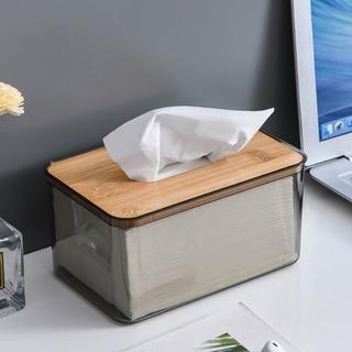 Chit tissue holder box with cover Nordic Wood minimalist tissue box kitchen household tissue holder #6