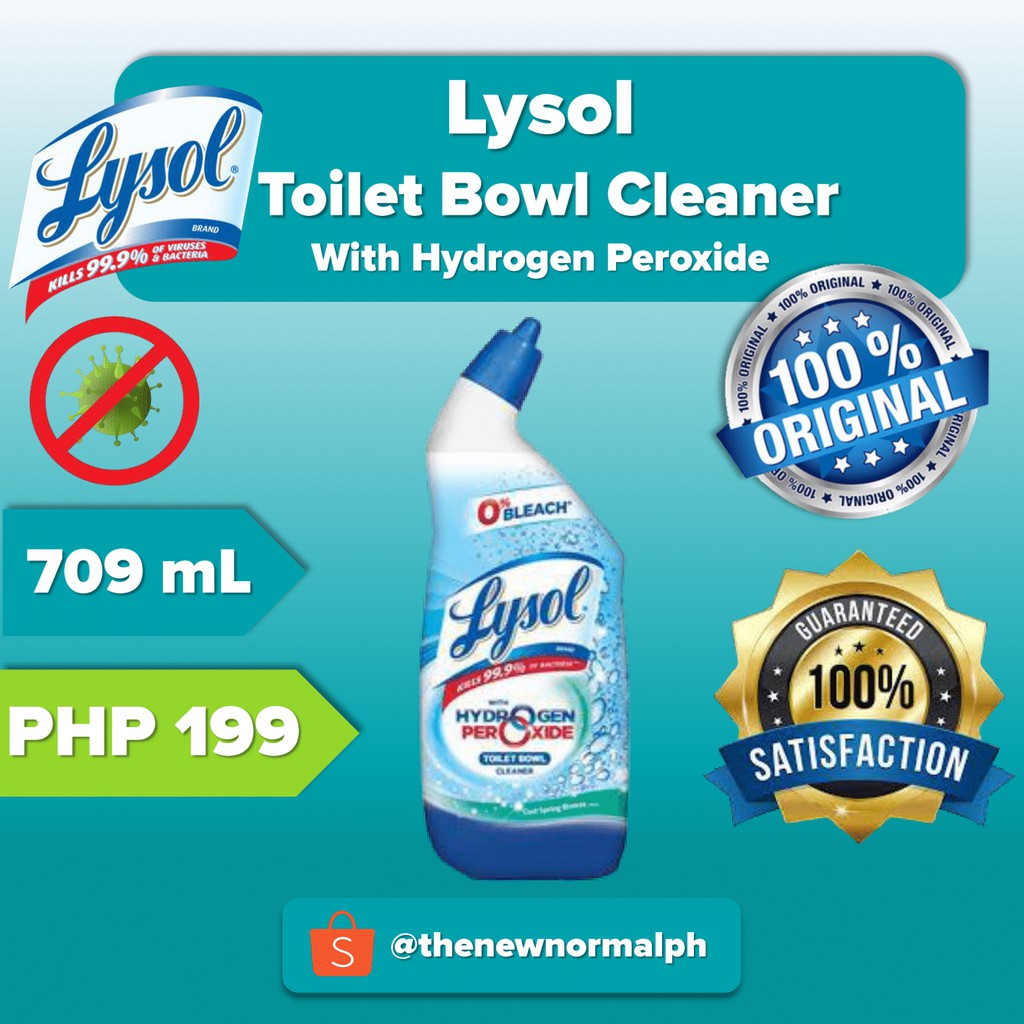 Lysol Toilet Bowl Cleaner with Hydrogen Peroxide (709mL ...