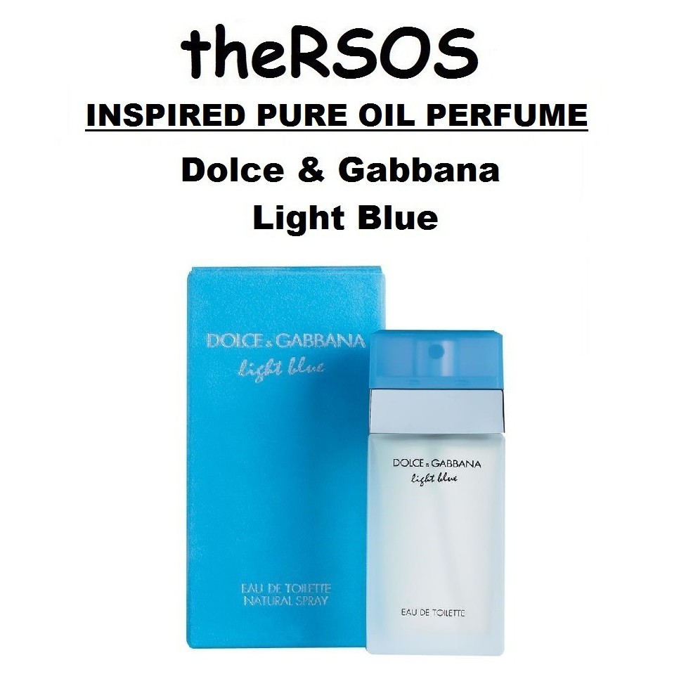 Dolce & Gabbana D&G Light Blue (Inspired Pure Oil Perfume) | Shopee  Philippines