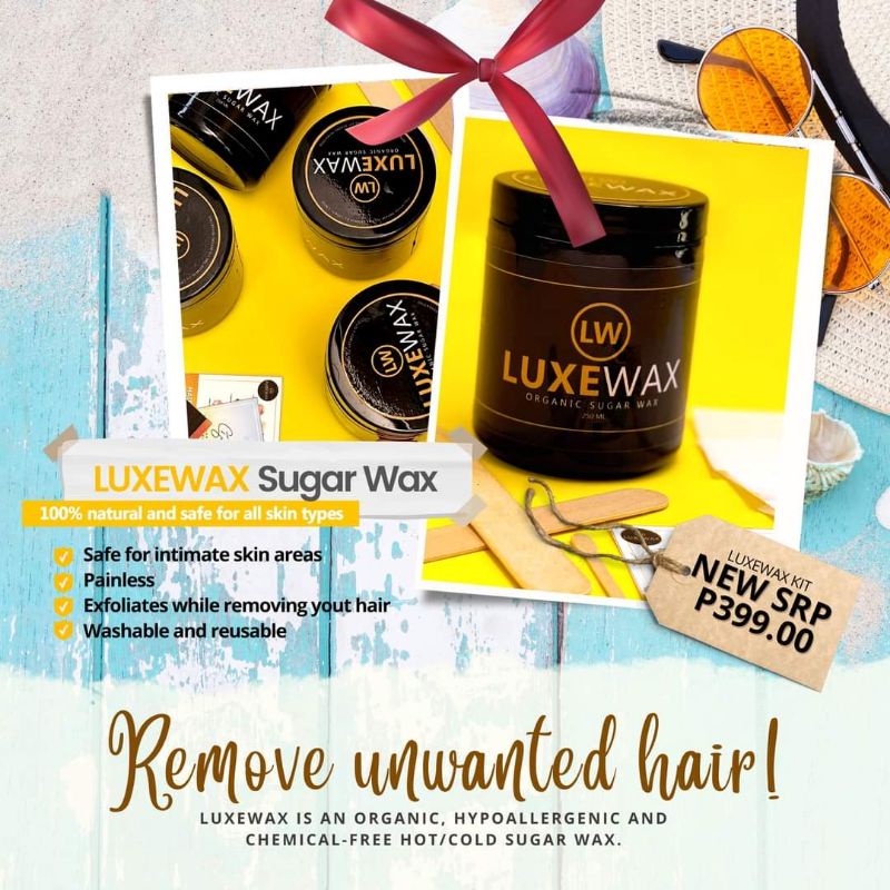 LUXEWAX Organic Sugar Wax Shopee Philippines