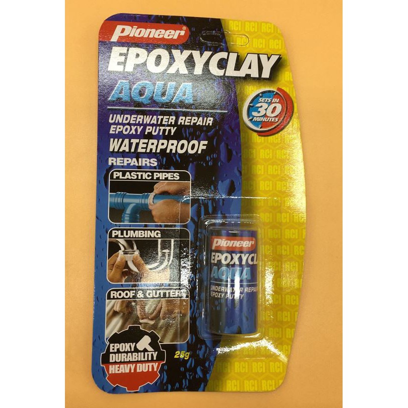 Pioneer Epoxy Clay Aqua 25g/1.5in, Epoxy Stick, Epoxy Putty, EpoxyClay