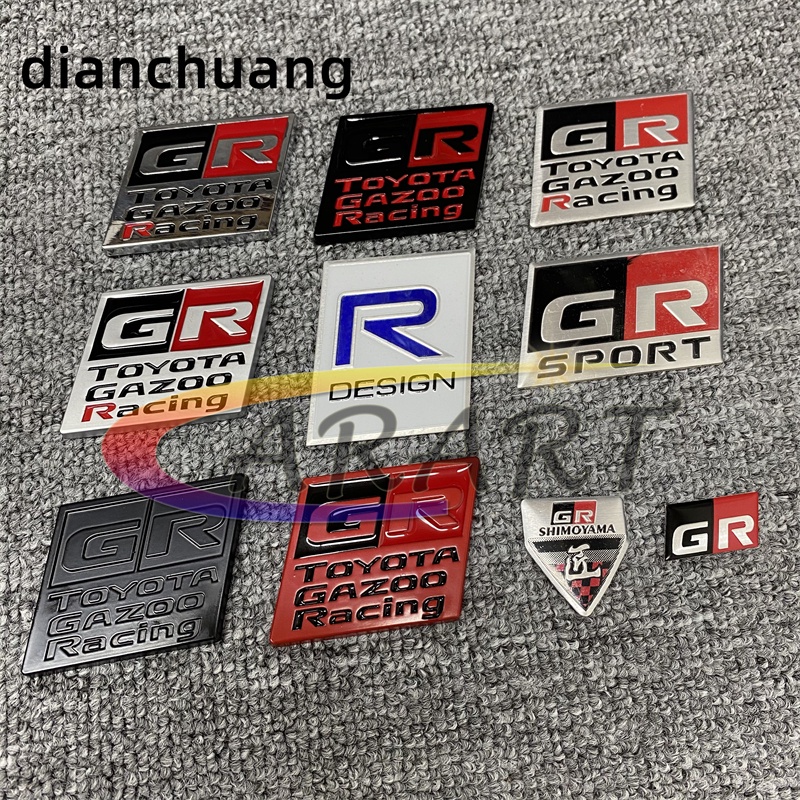 GR 3D Metal Car Sticker Decals For TOYOTA TRD Emblem Badge Stickers Shopee Philippines