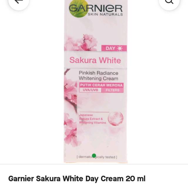 garnier sakura day cream 20ml